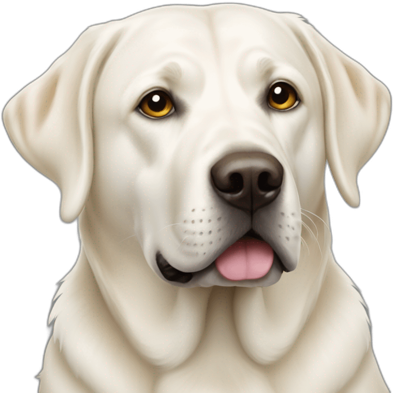 two White Labradors emoji