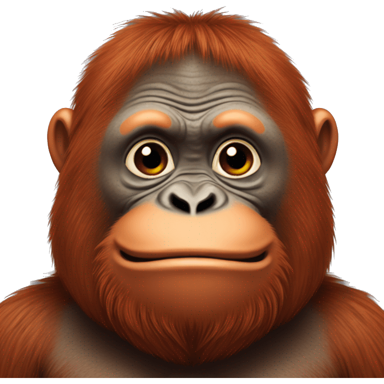 Very chubby orangutan  emoji