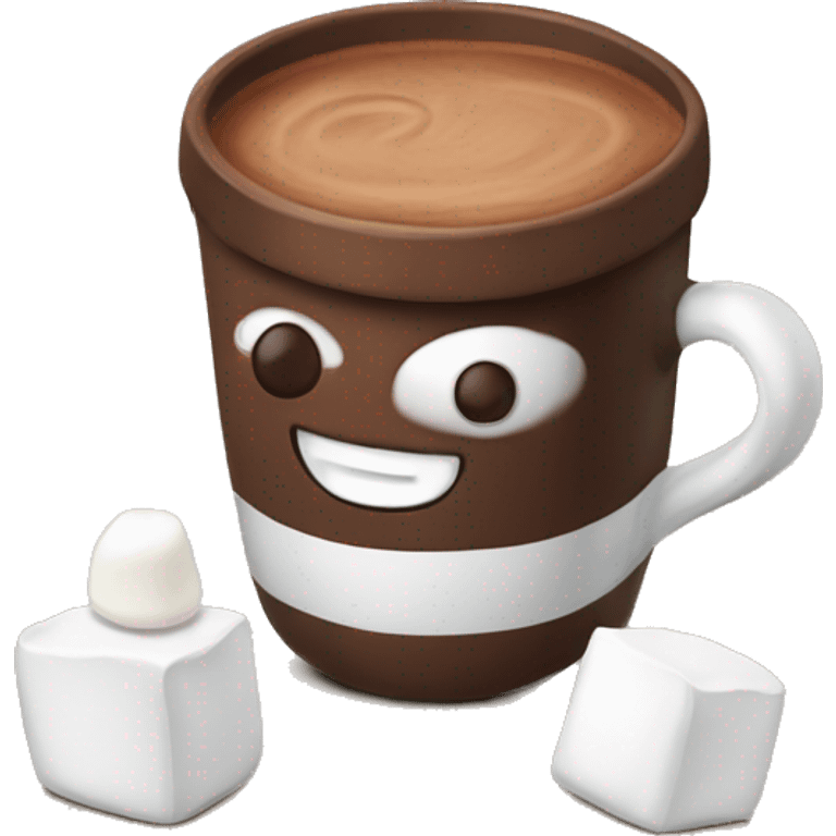 Cocoa with marshmallow  emoji