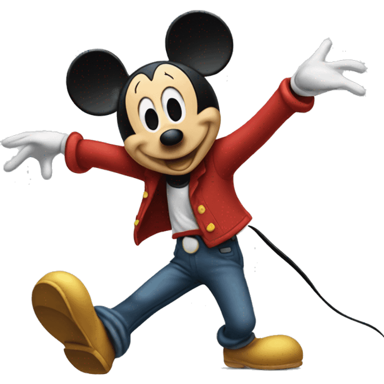 Mickey Mouse dancing  emoji