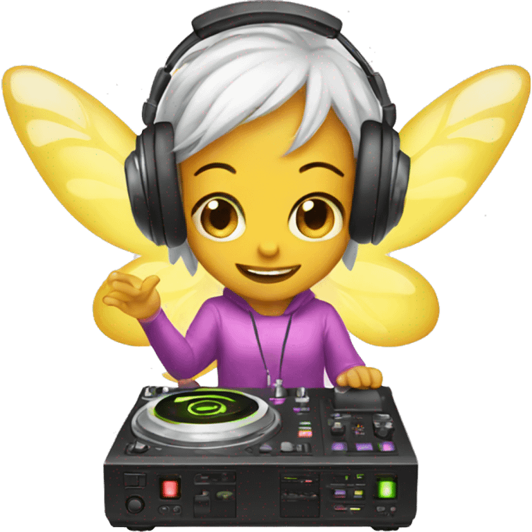 Fairy DJing emoji