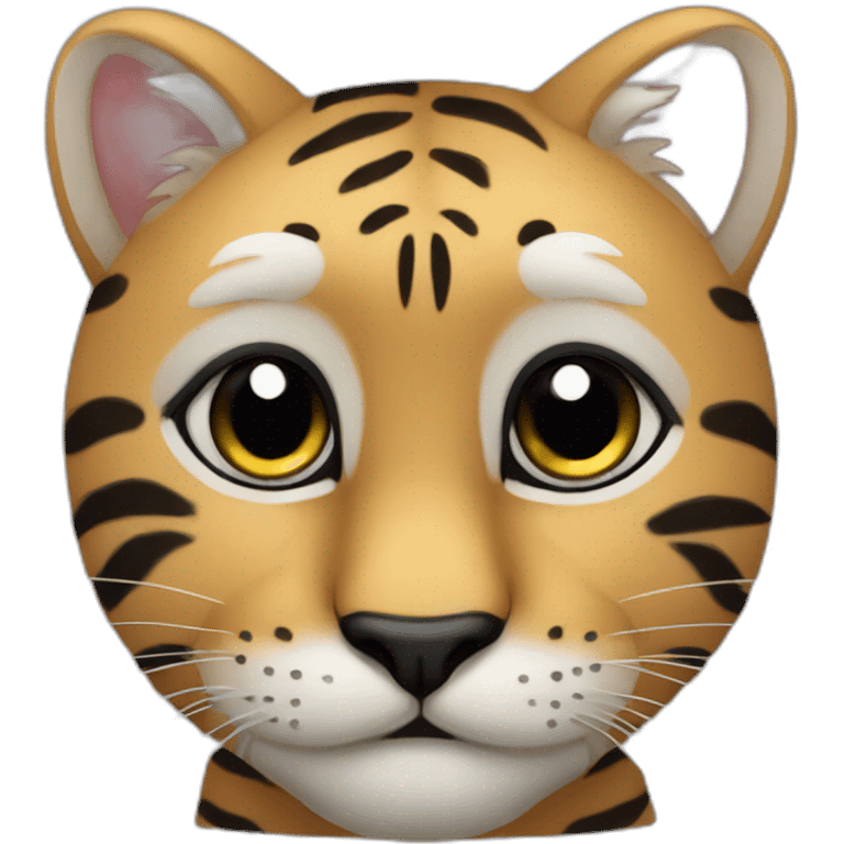 Big cat black cute emoji