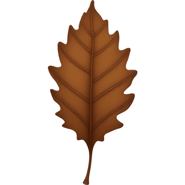 Brown leaf emoji