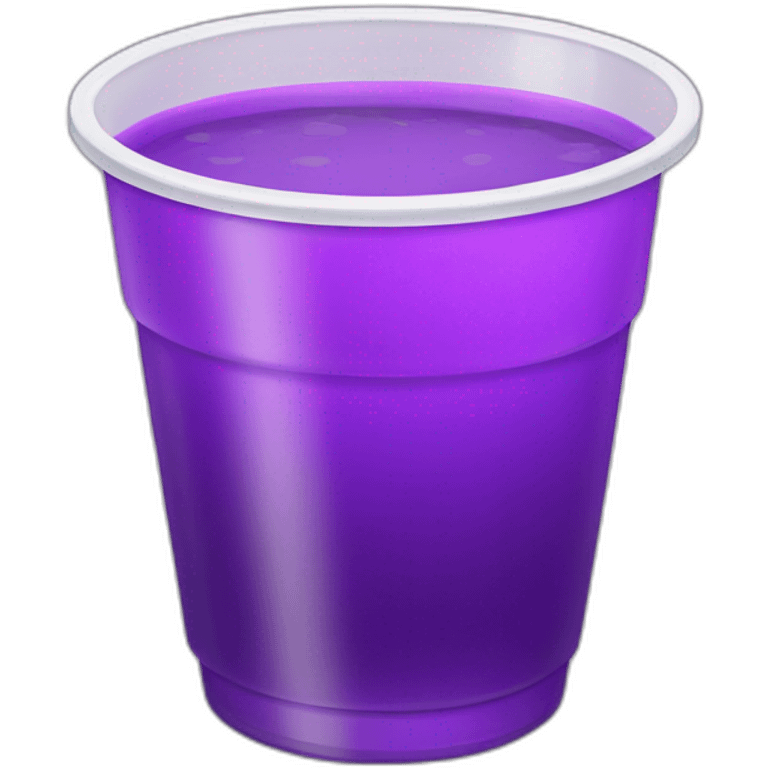 purple drink in a plastic white cup emoji