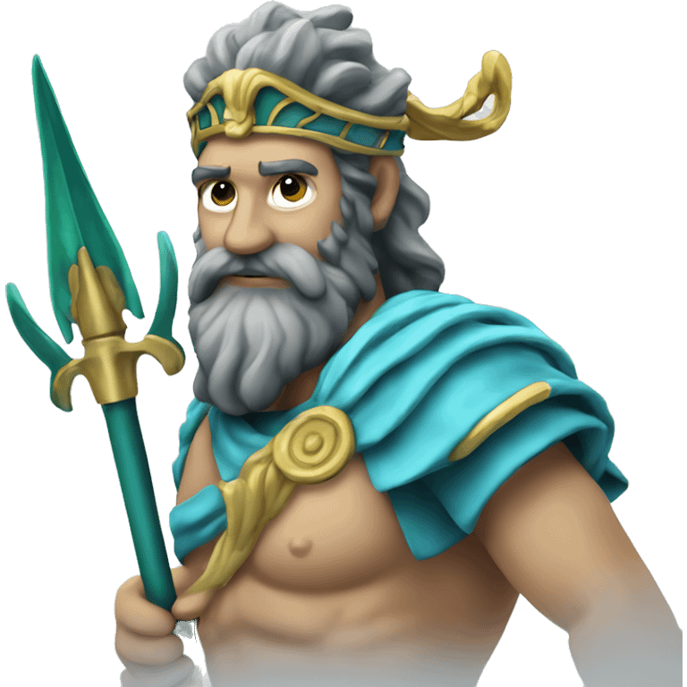 Poseidon with Trident emoji