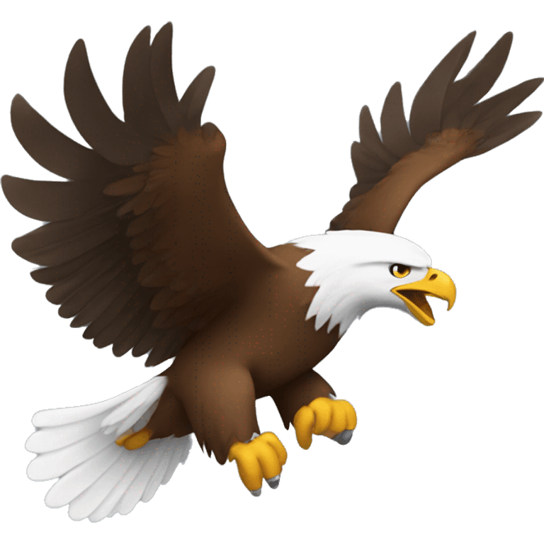 eagle falling down emoji