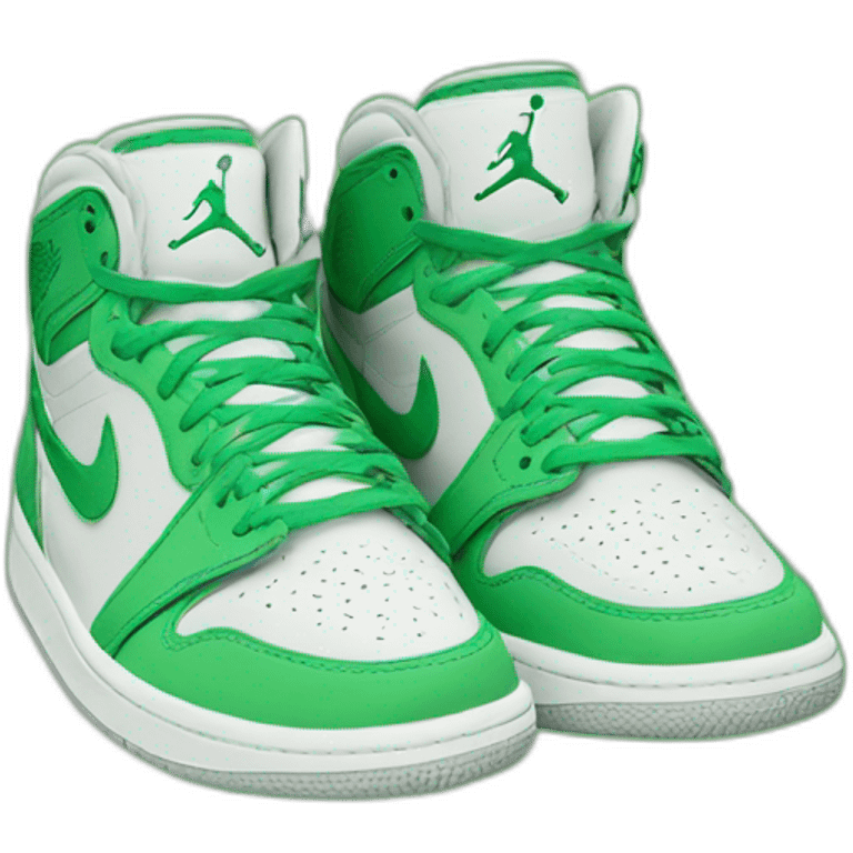 Nike jordan green colour emoji