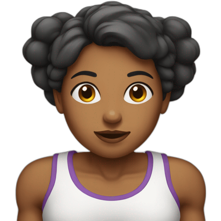 healthy and strong woman emoji