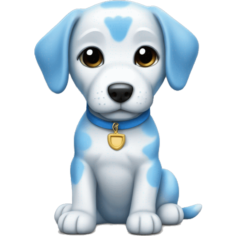 blue staff puppy emoji