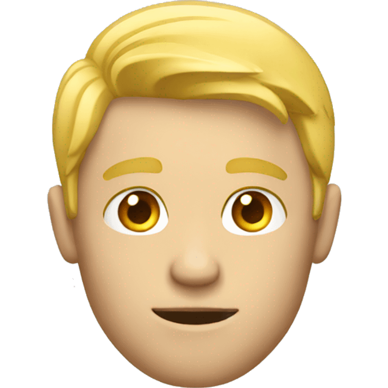 blond guy thinking emoji