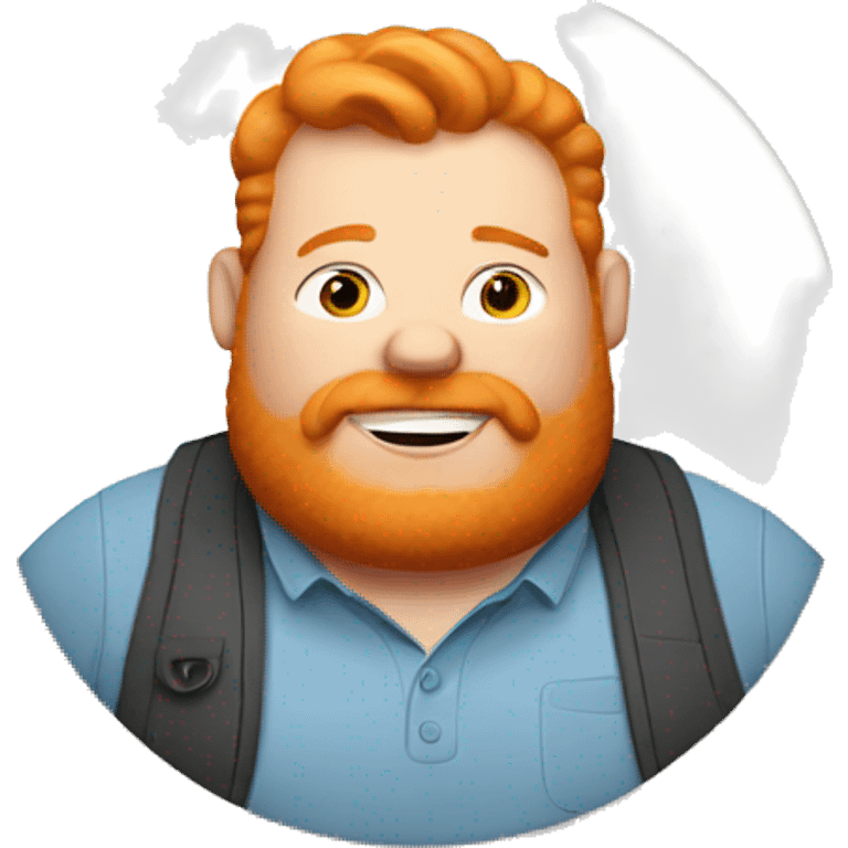 Fat ginger man emoji