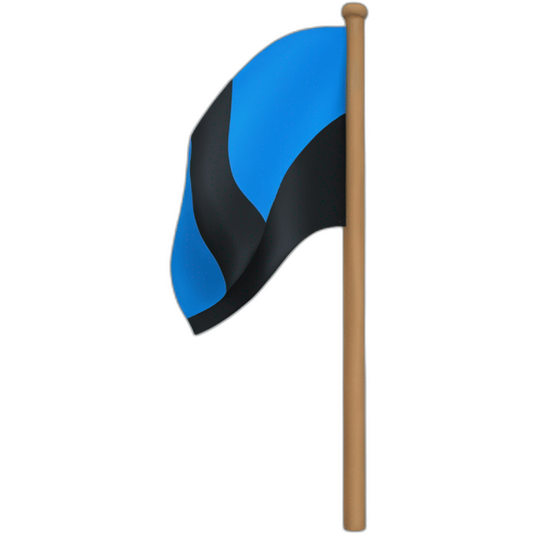 blue black blue flag emoji