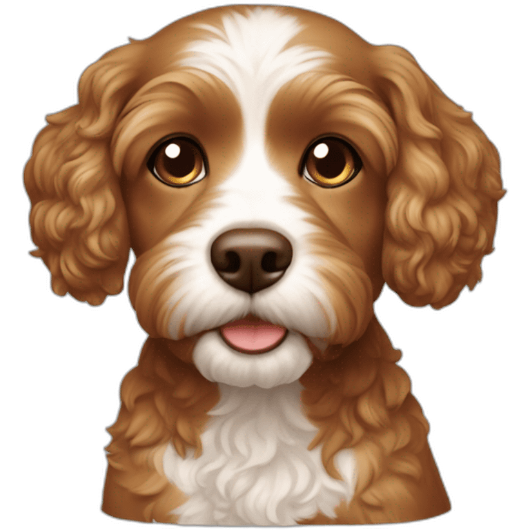 Cavapoddle brown color emoji