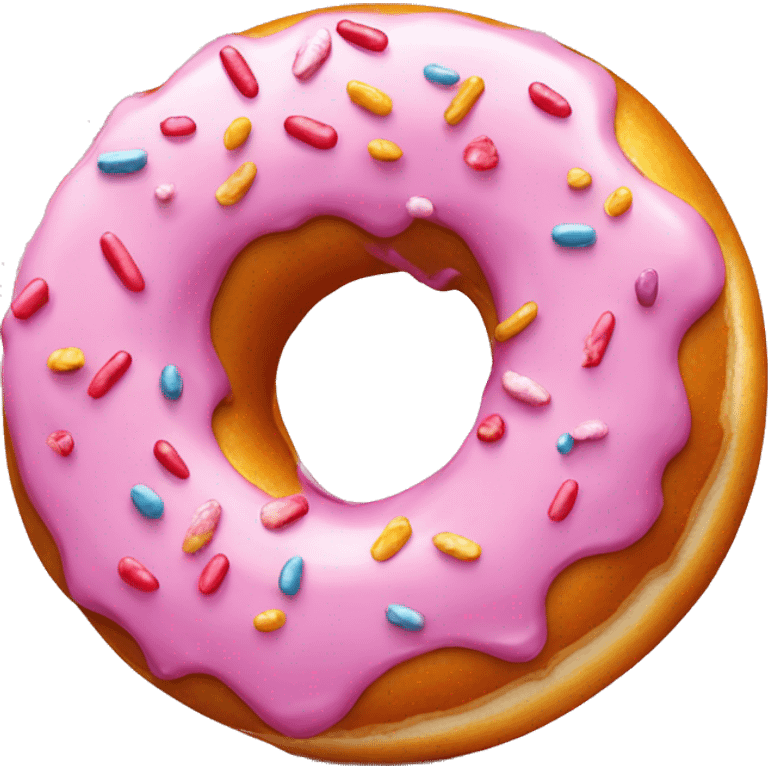 Donut sucré au sucre emoji