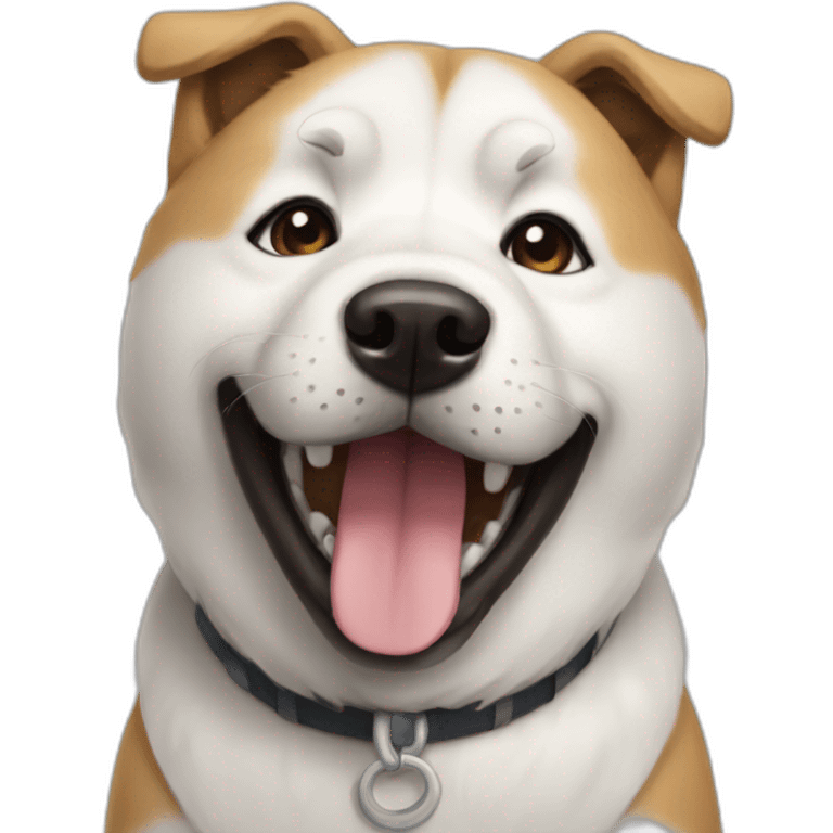 Dog-Akita-smile emoji