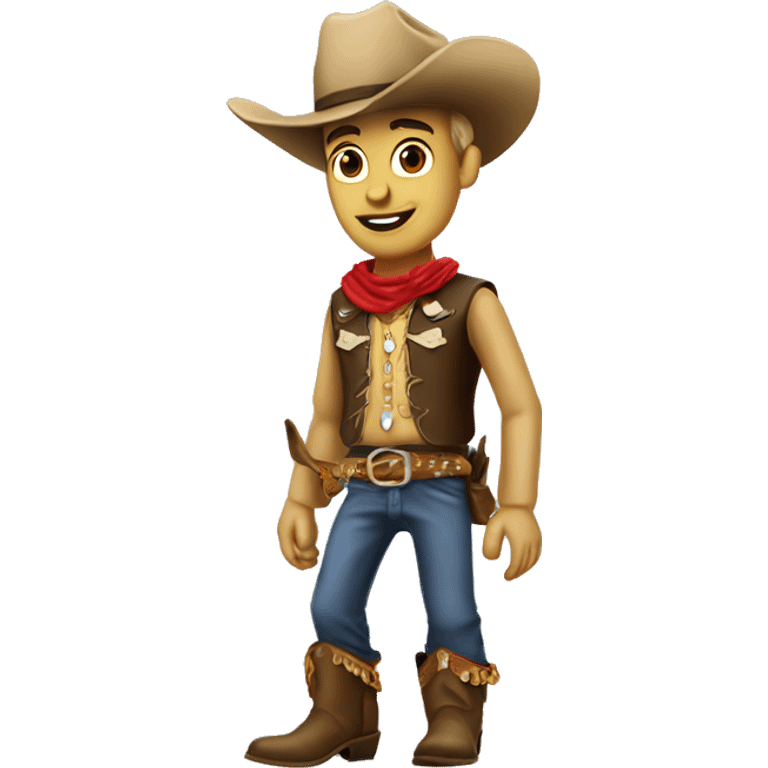 Bottes sanchez cow boy emoji