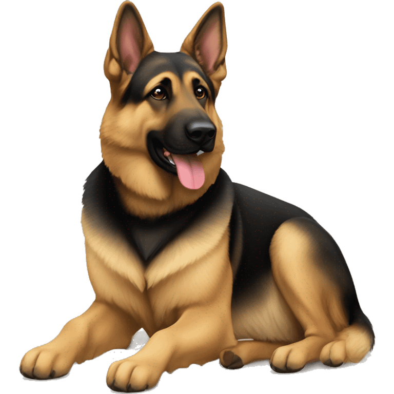 short coated working bred german shepherd  emoji