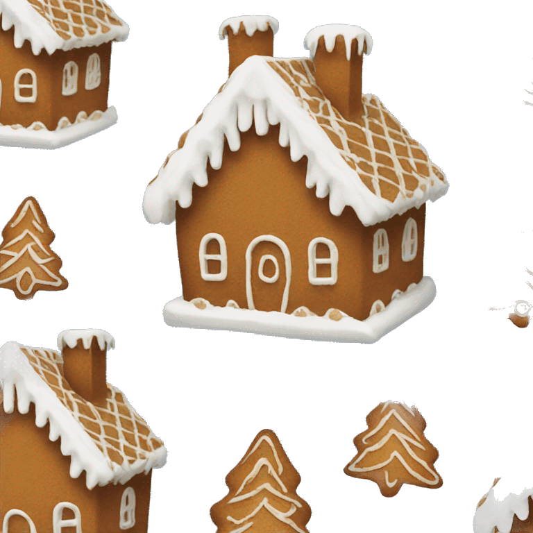 gingerbread house emoji