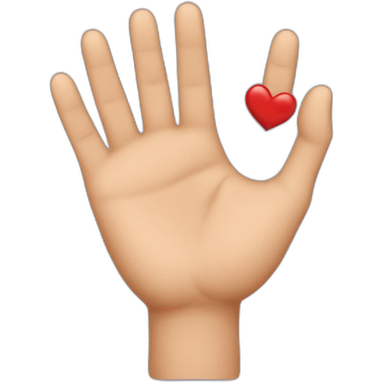 Coeur avec les mains emoji