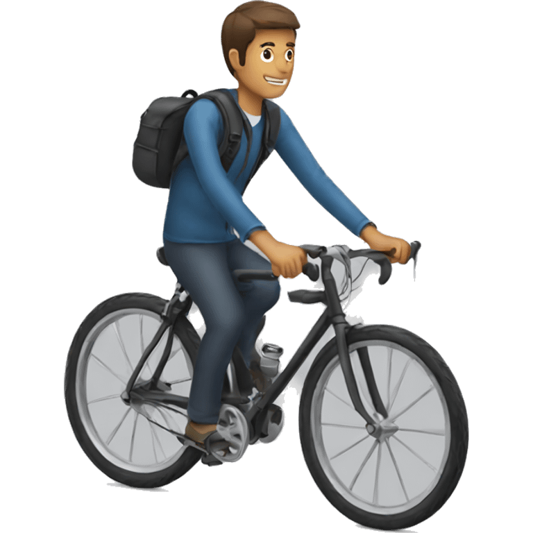 Man and bike emoji