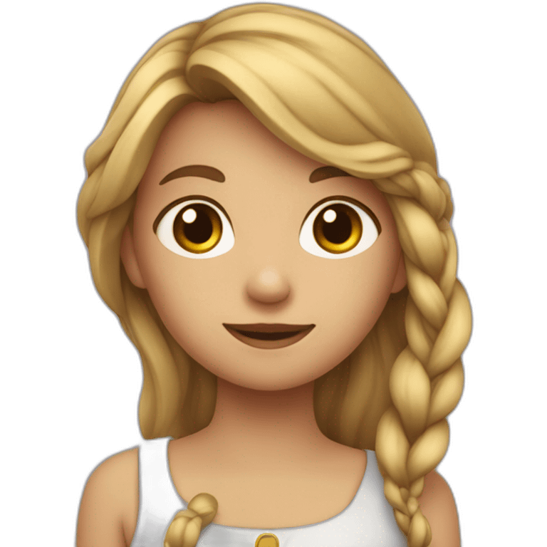 Une fille sur un orque emoji