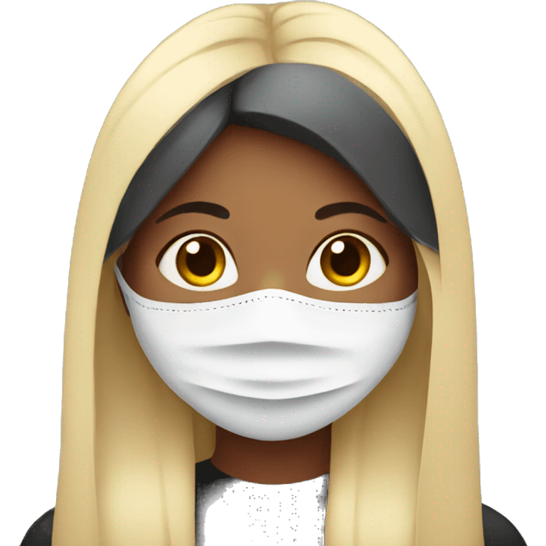 girl with mask emoji