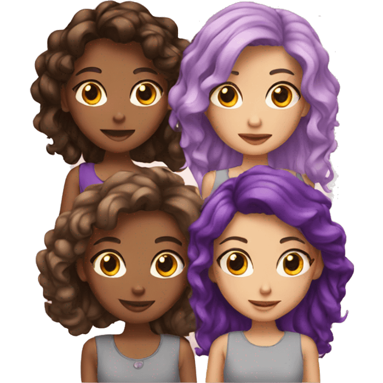 4 girls emoji