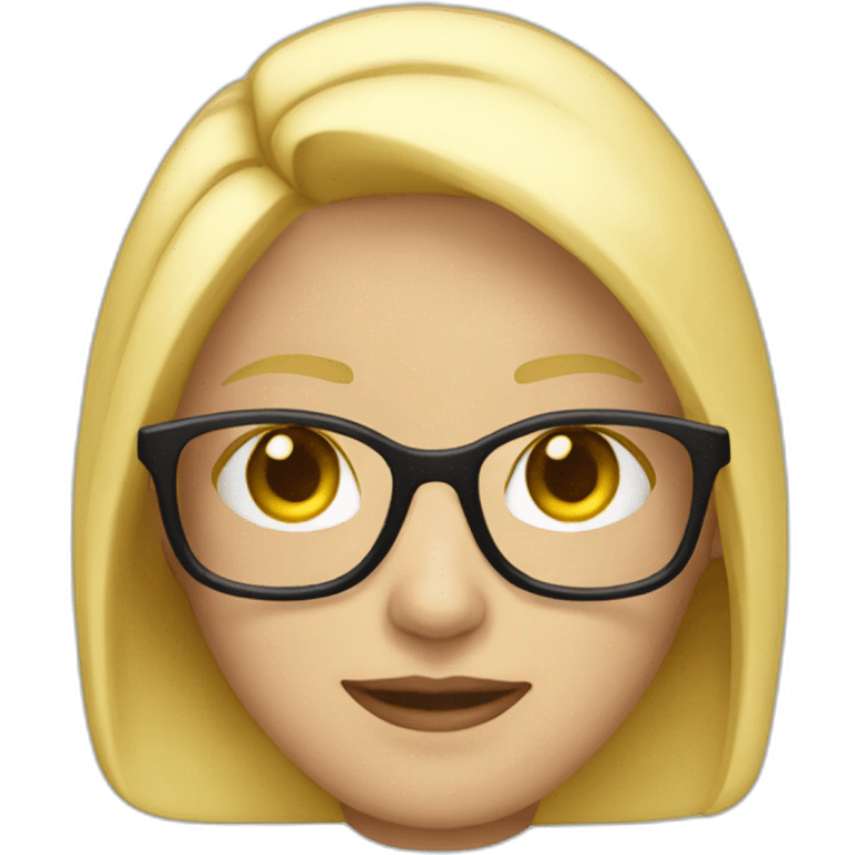 blonde-with-glasses emoji