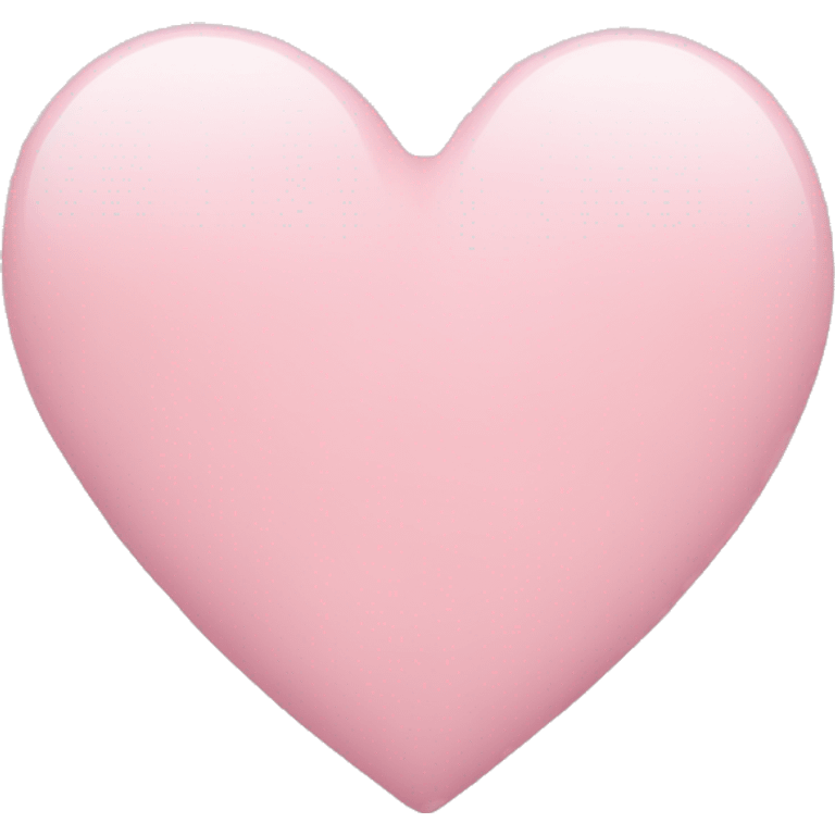 Light pink heart emoji with no face emoji