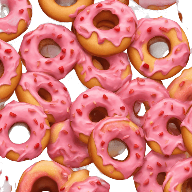 strawberry donut emoji