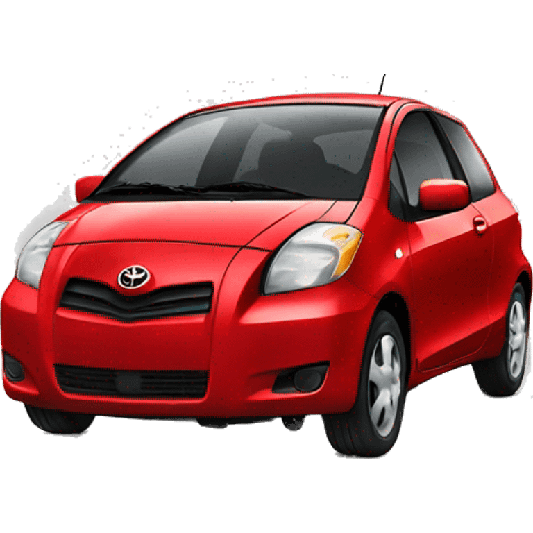 Red 2008 Toyota Yaris  emoji