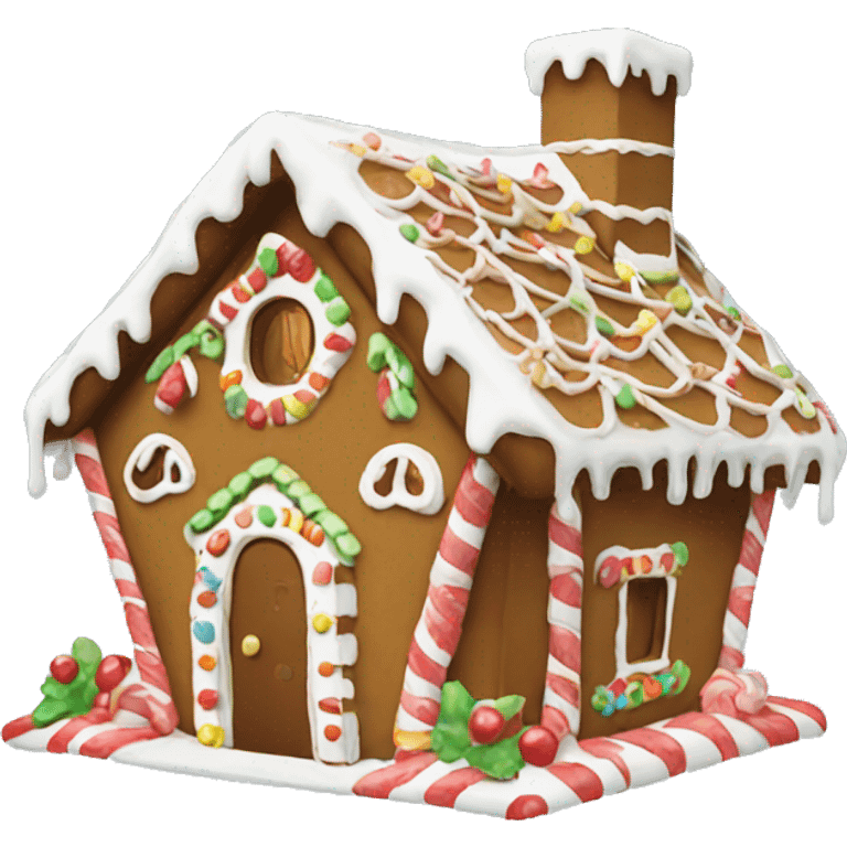 Gingerbread house emoji