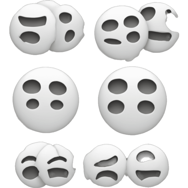 a circle with two pieces, one with 20% and another with 80% emoji