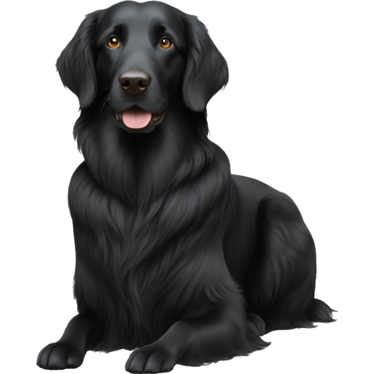 Flat coated retriever emoji