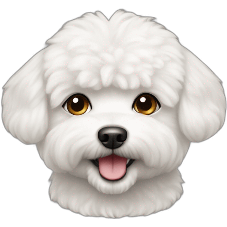 Small bichon frise dog emoji