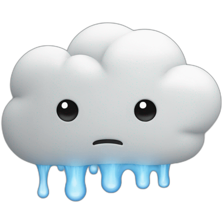 a bot that's leaking a cloud of "thoughts." emoji