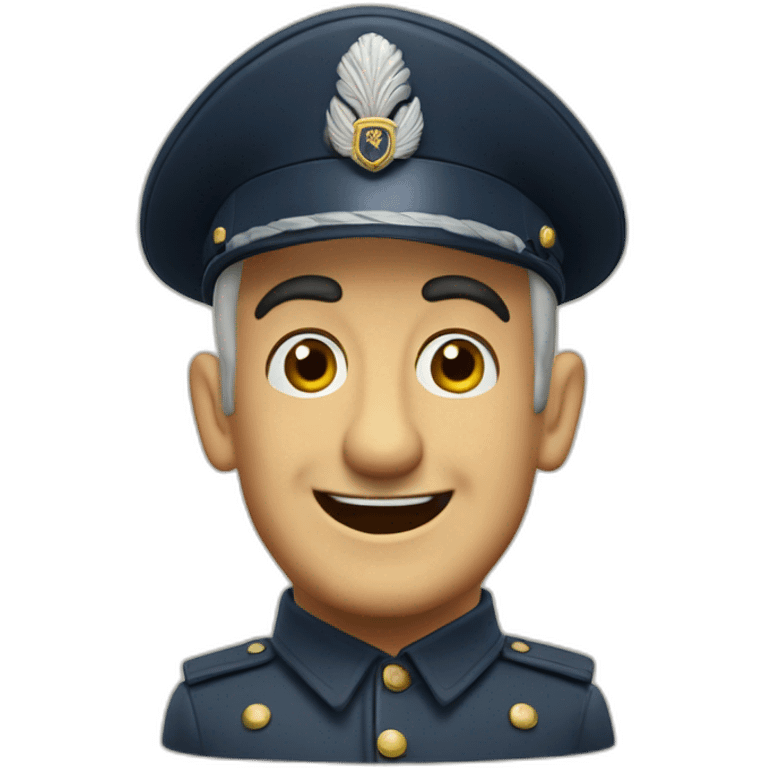 louis de funes en gendarme emoji