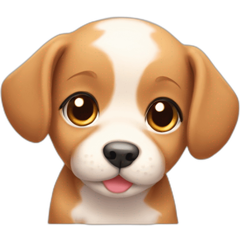 cute kawaii puppy emoji