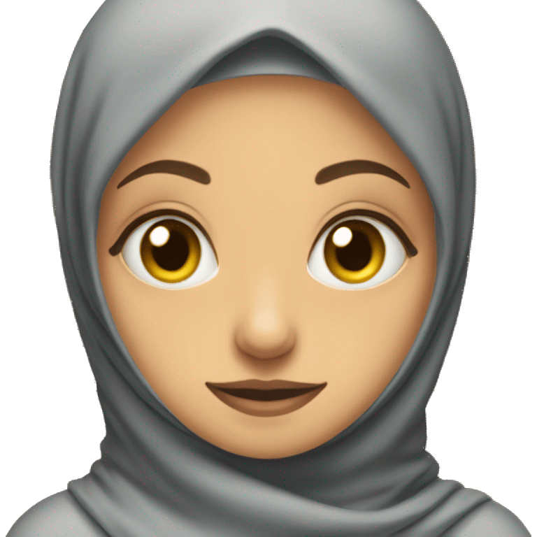 door and hijab girl sniking emoji