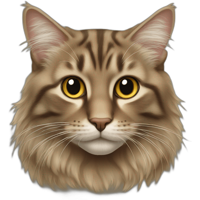 Norwayjan Forest cat brown emoji