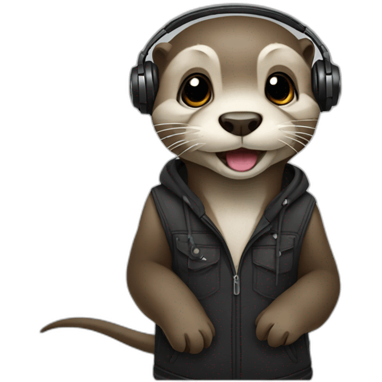 otter dj emoji