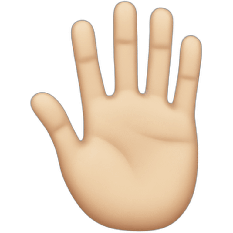 6 fingers hand emoji