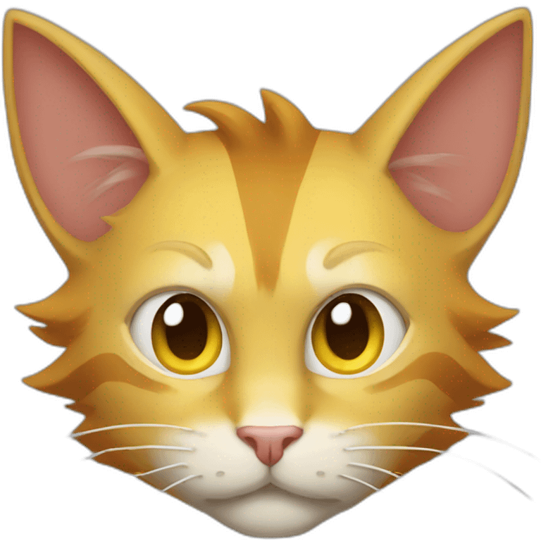 super saiyan cat emoji