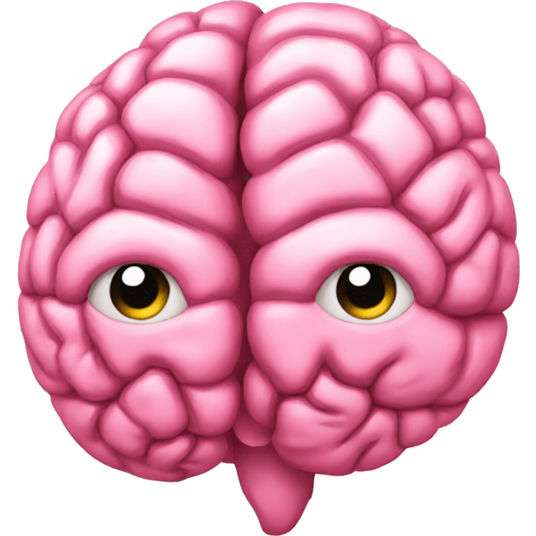 A light pink brain a book emoji