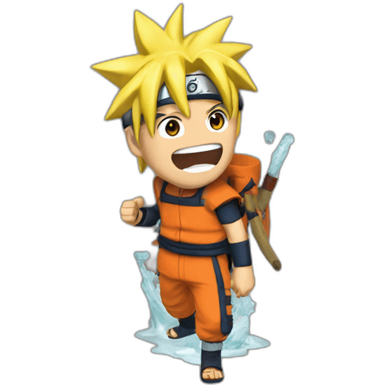 Naruto qui boit un coca emoji