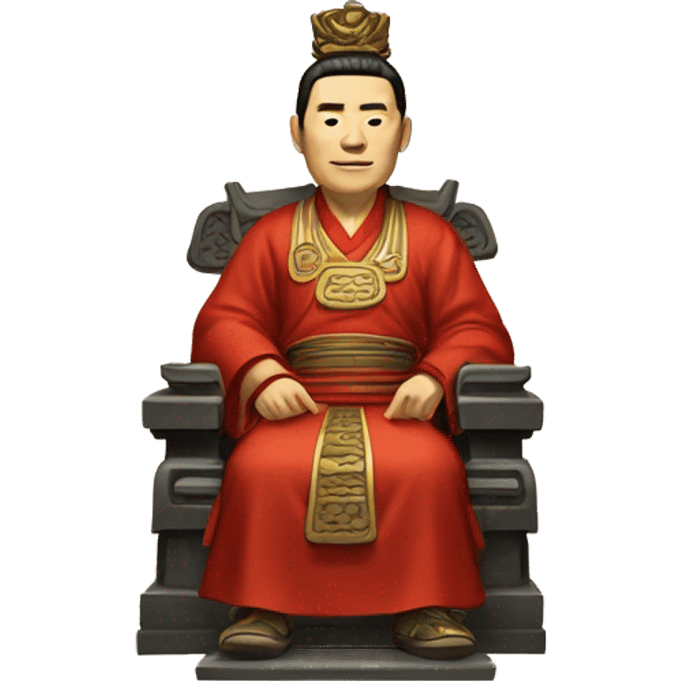 Han dynasty emperor on a throne emoji