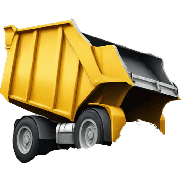 dump truck dumping coins emoji