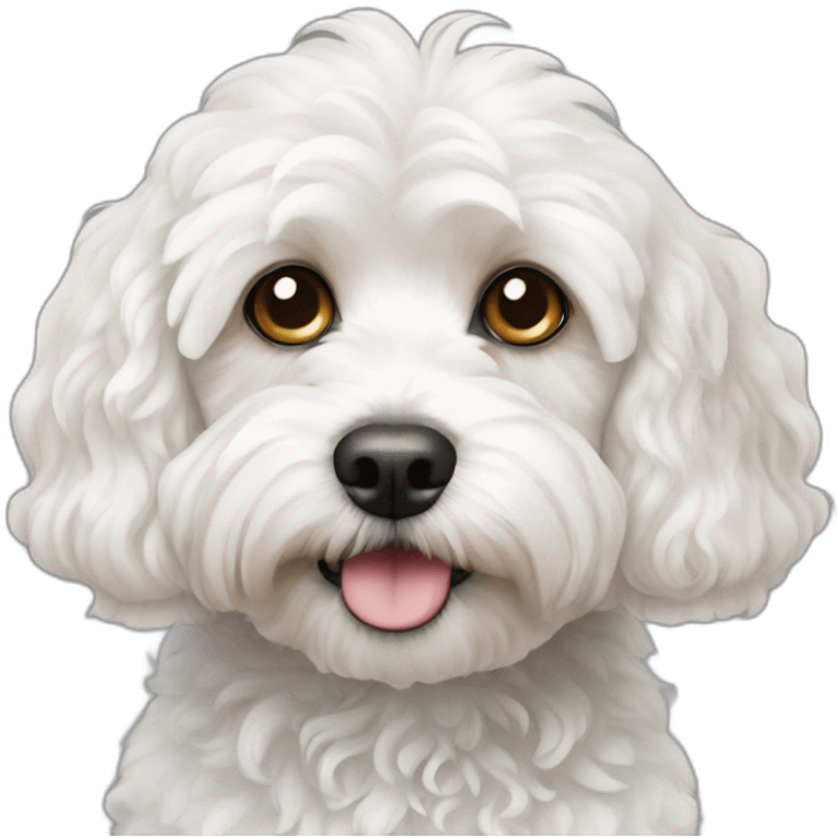 White cavapoo emoji