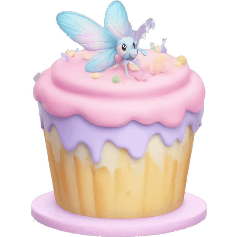 Fairy pastel cake emoji