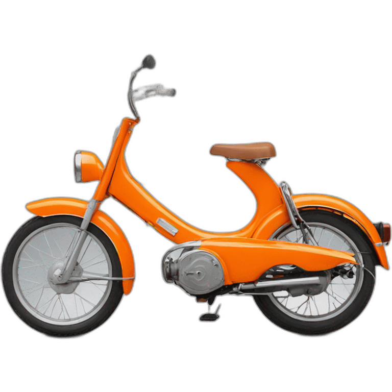 Mobylette orange 50v 1970 Motobecane emoji